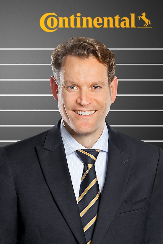 (foto em perfil retrado de Nikolai Setzer, membro do Conselho de Administração da Continental e responsável pela Divisão de Pneus)