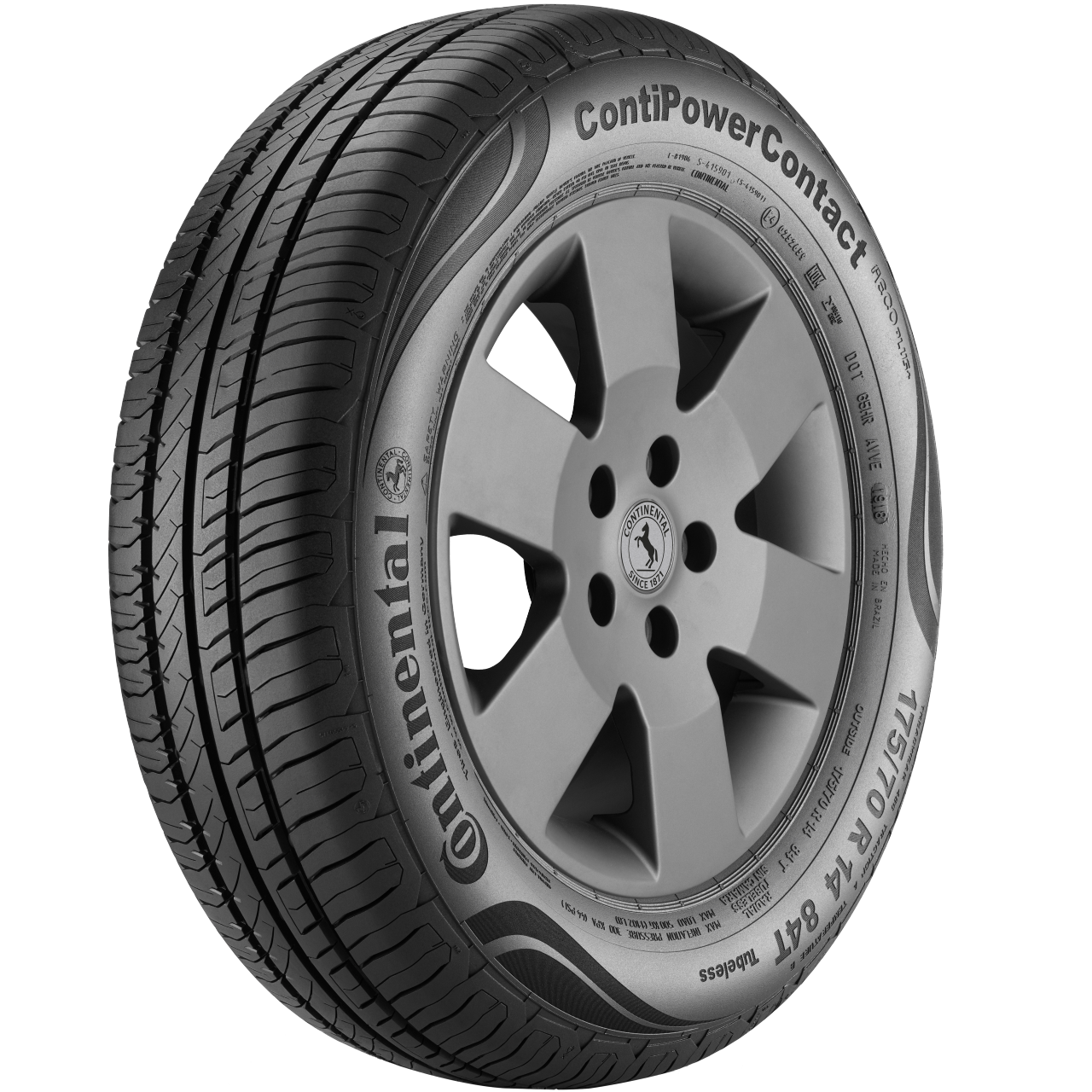 (foto do pneu original do Ford - ContiPowerContact)