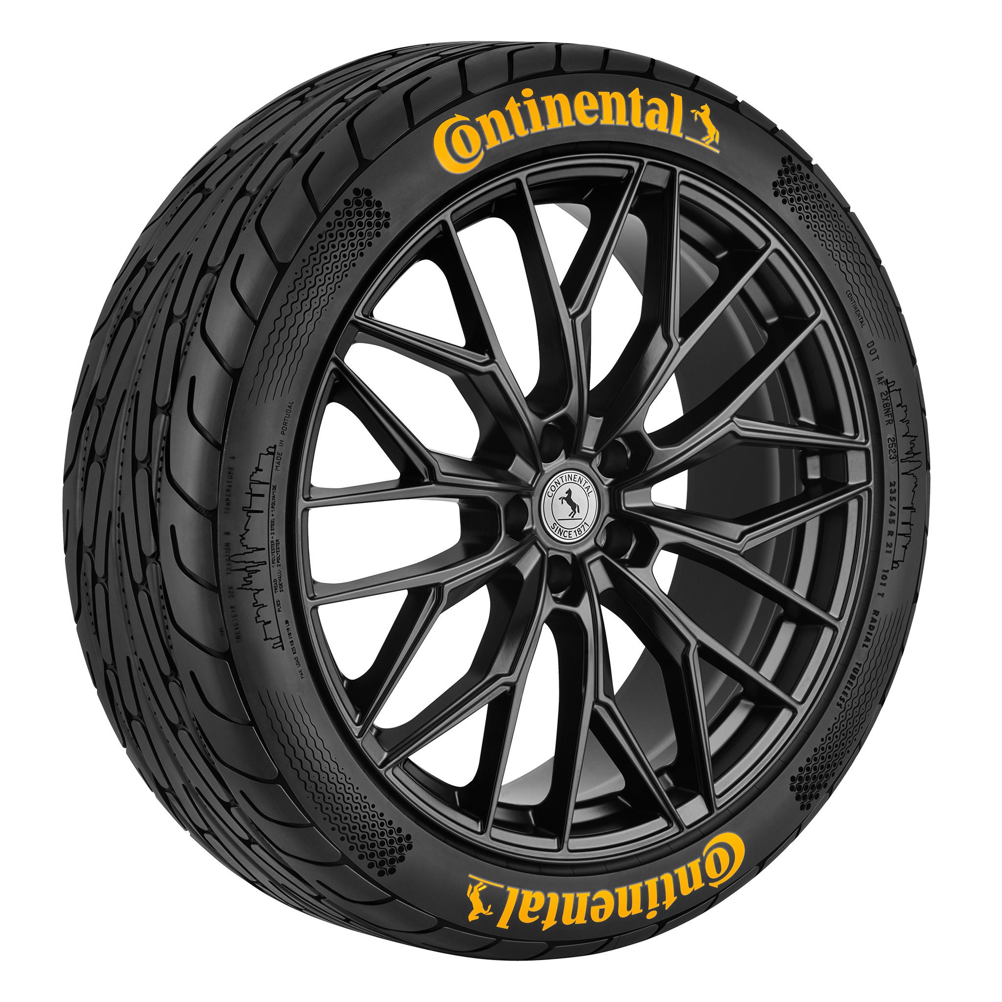 (foto do pneu conceito da Continental: modelo Conti CityPlus)