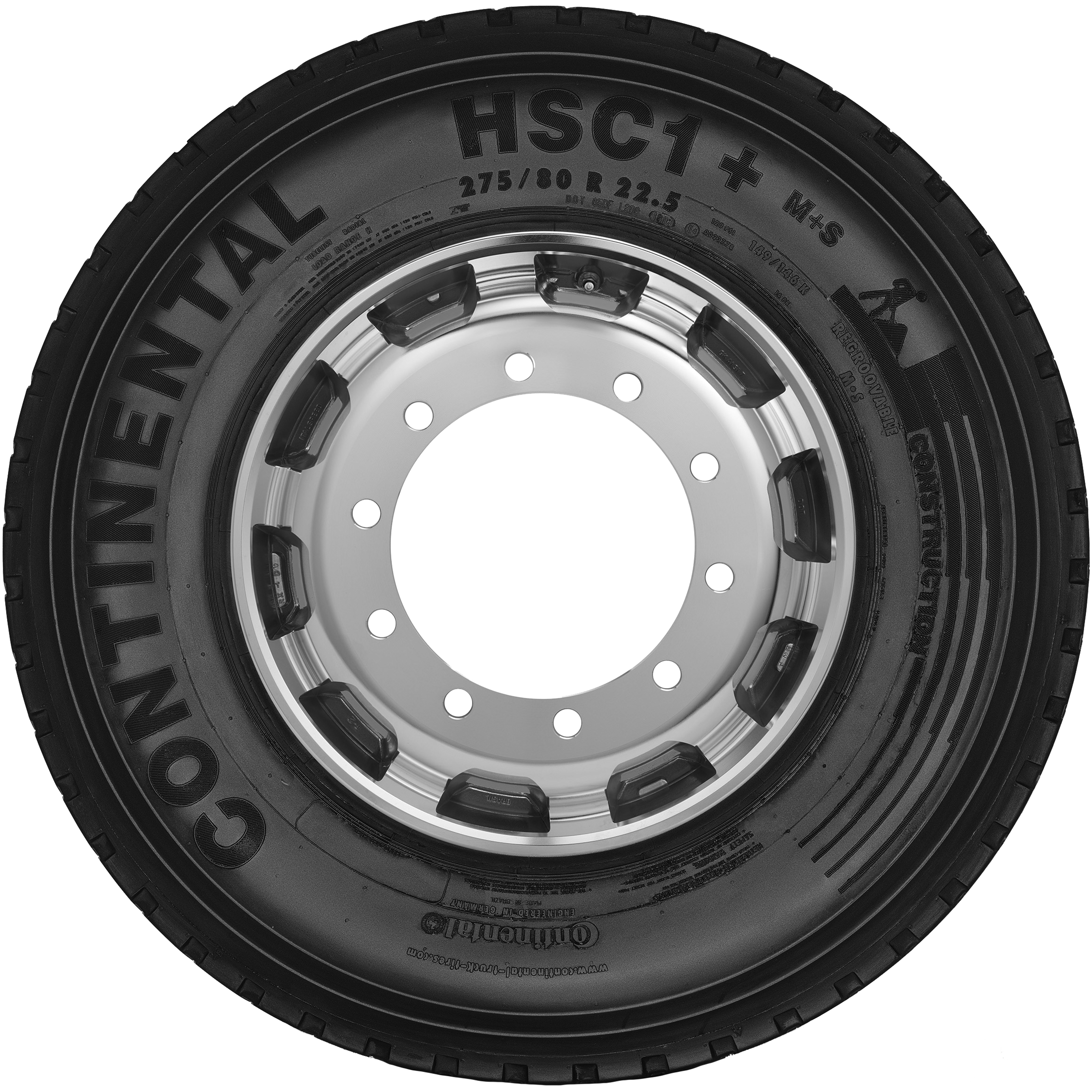 (foto do pneu HSC1+ 275/80 R22.5)