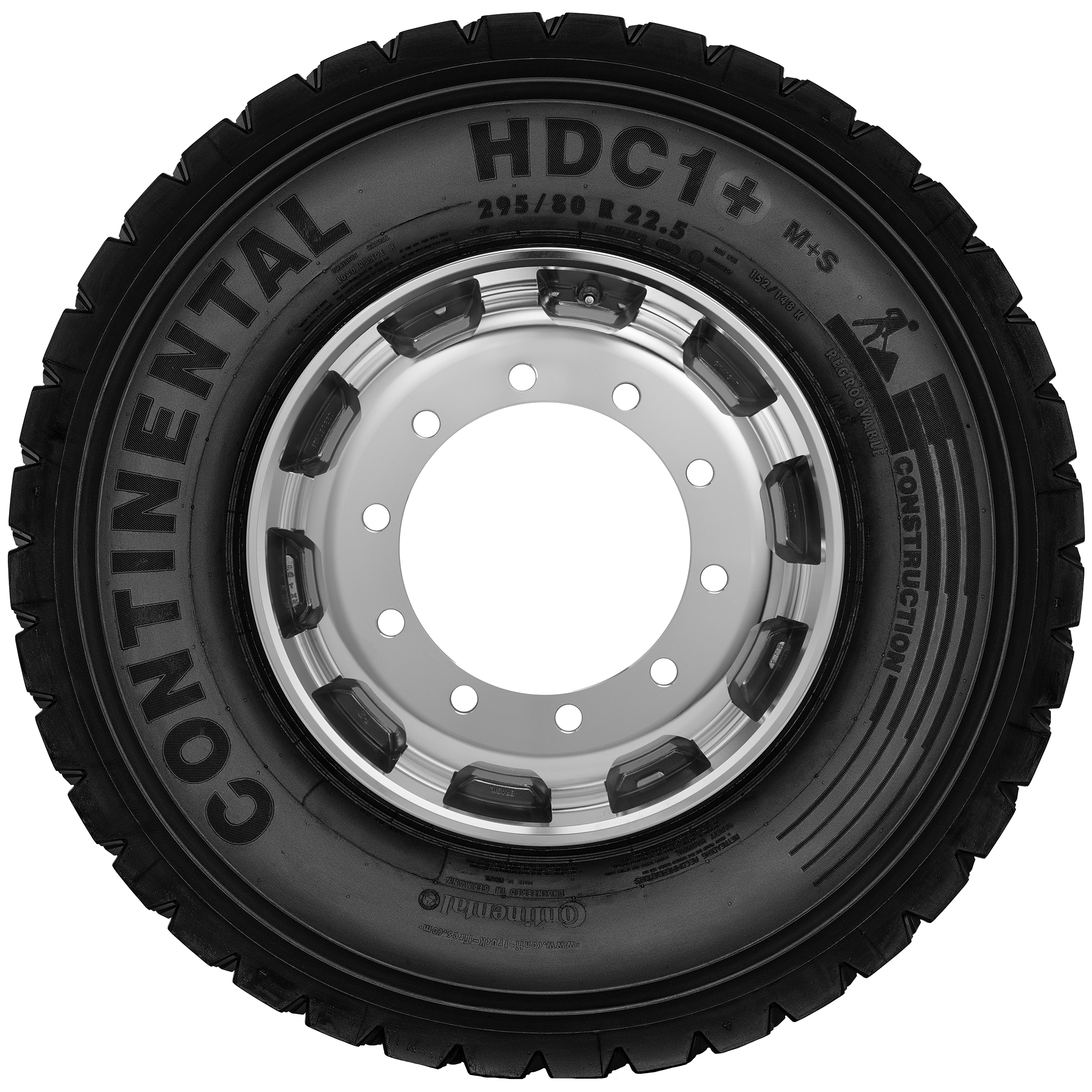 (foto do pneu HDC1+ 295/80 R22.5)
