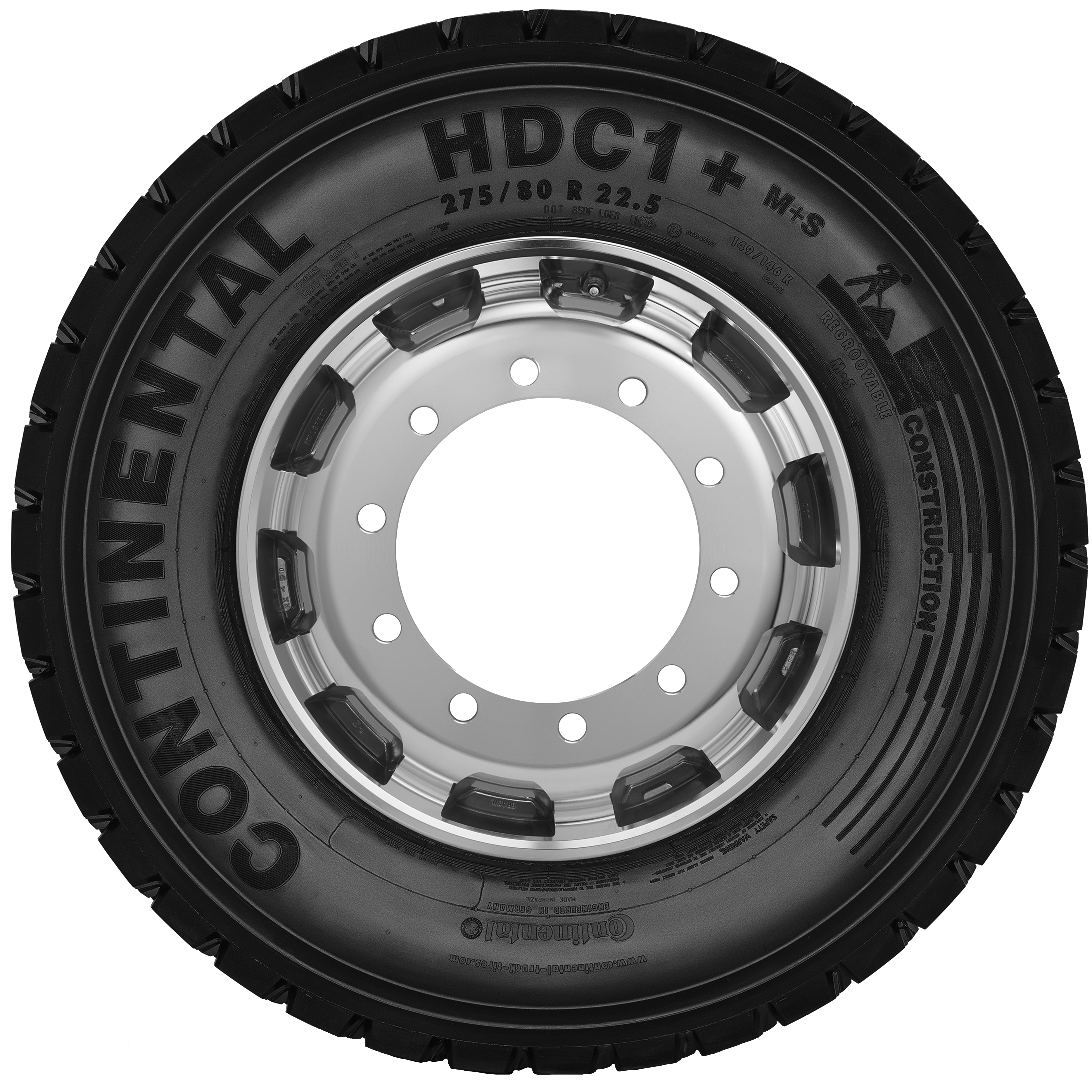 (foto do pneu HDC1+ 275/80 R22.5)