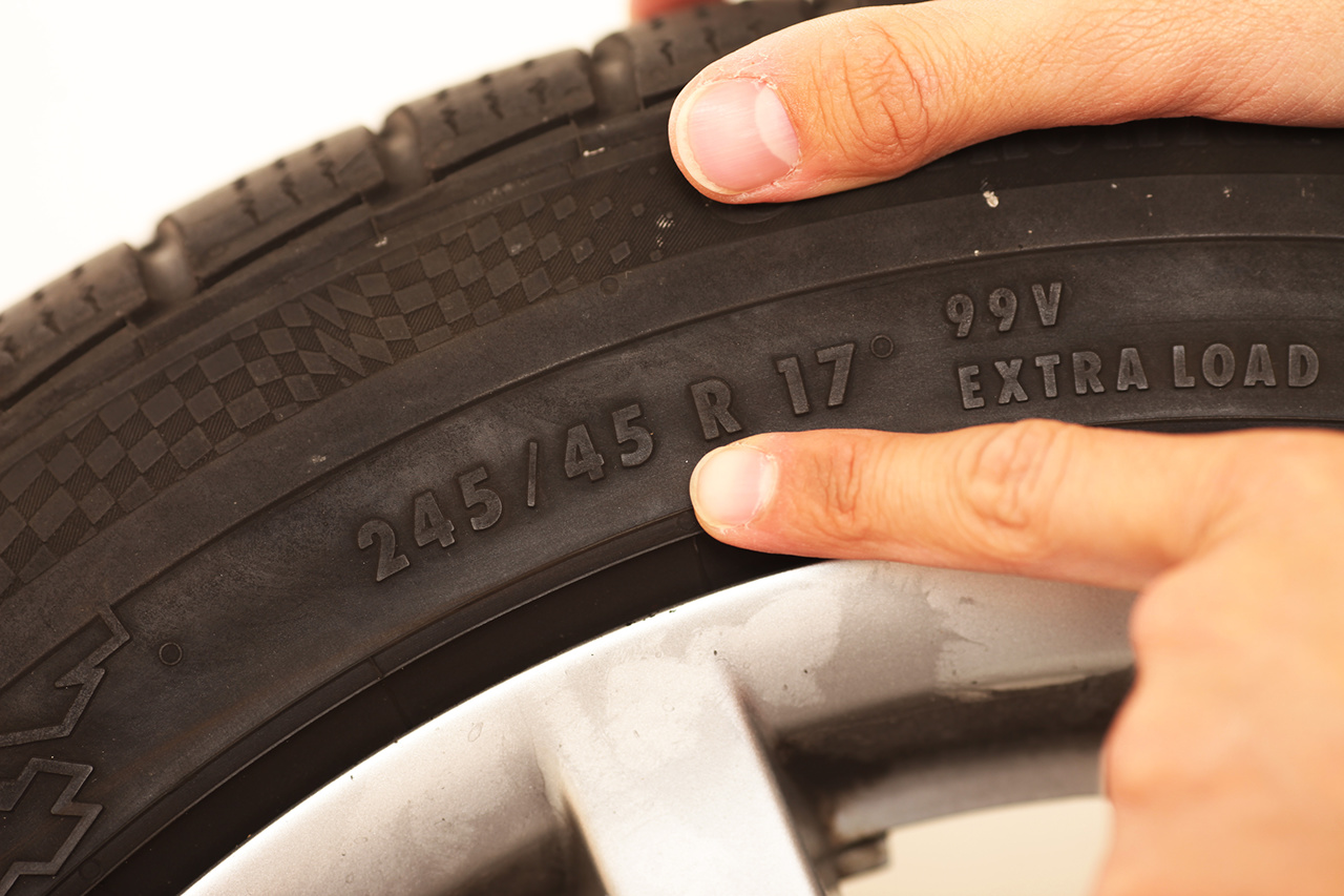 Marcações do pneu