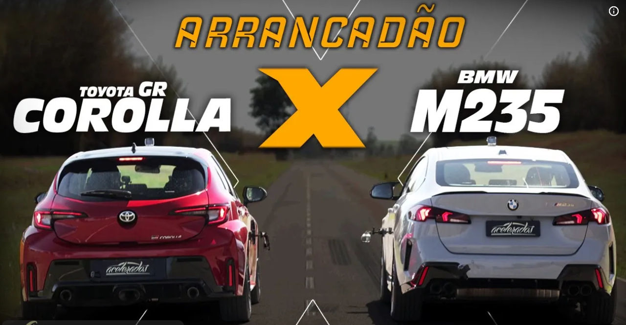 (Arrancadão Toyota GR Corolla Vs BMW M235)