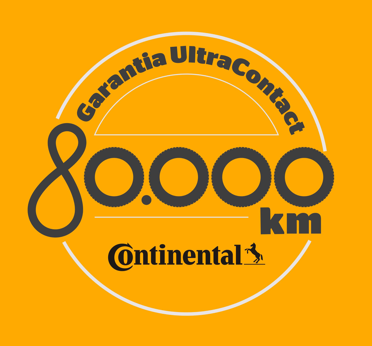 (logo da garantia estendida do pneu UltraContact da Continental)